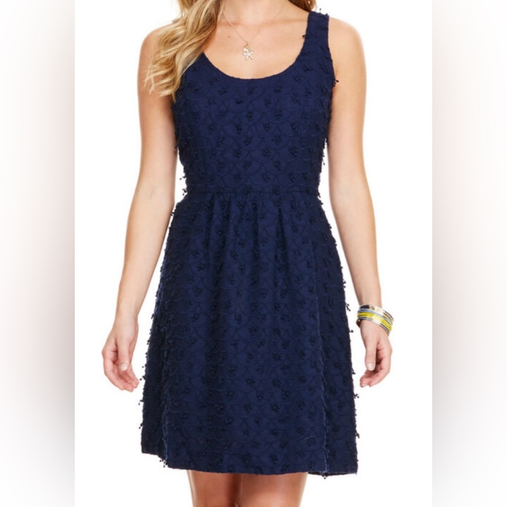 Vineyard Vines Nautical Scallop Fit N Flare Dress